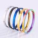 Unisex Jewelry Fashion Titanium steel bracelet simple smooth bracelet gold plated cold style does not fade niche couple bracelet_ipsvogv.com
