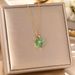 Internet Celebrity Style Titanium Steel Necklace, Women's Cat Eye Stone, Four Leaf Clover Pendant, Niche And Versatile,_ipsvogv.com