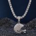 Personalized football helmet pendant niche hip hop street design tennis chain accessories_ipsvogv.com