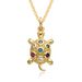 Small Mini Creative Cute Colorful Micro Inlaid Zircon Small Turtle Pendant Pendant Jewelry Necklace_ipsvogv.com