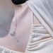 Zuyin 999 Escape Princess Bow Pure Silver Tassel Sweet And Fresh Collar Chain Women's Necklace_ipsvogv.com