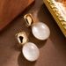 Autumn And Winter New Artistic Maillard Style Geometric For Women With A Sense Of Light Luxury, Niche Personality,_ipsvogv.com