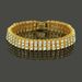 Men's 3-Row Diamond Bracelet Fashion Trendy Hiphop Handpiece_ipsvogv.com