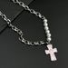 New Pearl Cross Necklace, Niche Fashion, Titanium Steel Pendant, Neck Chain, Collarbone Chain_ipsvogv.com