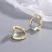 Designer Flash Diamond Temperament Short Earrings For Women Simple Row Diamond Round Ear Buckle_ipsvogv.com