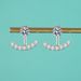 New Moissanite Smile Four Claw Earrings For Women S925 Sterling Silver Simple Temperament Earrings A Dual Purpose Earrings_ipsvogv.com