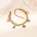 Titanium Steel Demon Eye Bracelet Simple and Colorless Ins Plating Real Gold Ornament Live Style_ipsvogv.com