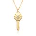 Women’s Jewelry Set Fashion Love Heart Key Necklace Female Clavicle Chain Ins Style Simple Small Lock Necklace Niche Design Necklace_ipsvogv.com