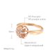 Internet Celebrity's Best-selling 585 Genuine Gold Plated Ring, Women's Micro Inlaid Zircon Flower Bud Shaped Trendy_ipsvogv.com