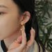 Trend ins coconut tree cactus shape earrings for women copper plated real gold zircon diamond crown temperament earrings_ipsvogv.com