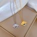 Body 【 Full Titanium Steel 】 Small And Delicate Bee With A Minimalist Wind Furnace. True Gold Necklace For Women. 【 】 Furnace. Women._ipsvogv.com