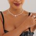 Bohemian White Small Rice Bead Beaded Necklace, Love Fritillary Pendant Necklace Female_ipsvogv.com