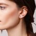 S Sterg Sier Freshwater Pearl Cupid's Arrow Necklace Earrings Two Piece Set Japanese And Korean Trendy Personality_ipsvogv.com