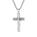 Hip hop style high gloss titanium steel cross necklace niche personality light cross pendant_ipsvogv.com