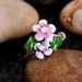Cao Shi SHEIN Overseas New Handicrafts Sweet Flowers Enamel Colorful Drip Glue Ring Valentine's Day Gift Accessories_ipsvogv.com