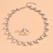 Women's imitation pearl S-shaped jewelry new bride wedding accessories set_ipsvogv.com