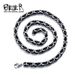 Personalized Jewelry Stainless Steel Electric Black Domineering Men's Square Necklace Titanium Steel Chain_ipsvogv.com
