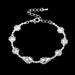Unisex Jewelry Wholesale Summer New Bracelet Women's Silver Jewelry Attachment Sweet Flower Crystal Bracelet_ipsvogv.com