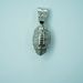 Hot Selling Double-sided Full Diamond Oval Alloy Pendant, Three-dimensional Rugby Men's Necklace_ipsvogv.com