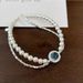 S Pure Double-layer Broken Silver Pearl Bracelet, Niche High-end, Gentle And Luxurious Temperament, French Bracelet Gift_ipsvogv.com