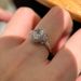 Handheld Flower Large Zircon Pigeon Egg Index Finger Ring, Light Luxury Atmospheric Design, Exquisite And Versatile,_ipsvogv.com