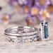 Cao Shi's New Engagement Set Of Three Rings, And Fashionable Large Rectangular Women's Ring With Fresh Hand Accessories_ipsvogv.com