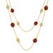 Women's Jewelry Beaded Edge Full Diamond Claw Inlaid Faceted Artificial Crystal Necklace Creative Design Fashion Long Sweater Chain Exquisite Necklace_ipsvogv.com