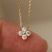 S925 Sterling Silver Necklace Female Lucky Clover Plated 14K Gold Super Flash Four Leaf Clover Advanced Pendant Necklace_ipsvogv.com