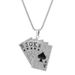 Men's Diamond Playing Card Pendant Necklace Personalized Tonghua Shun Couple Sweater Chain Hip Hop Accessories_ipsvogv.com
