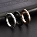 Men And Women's Jewelry High Grade Honeycomb Hammered Pattern Rotating Ring Titanium Steel Jewelry_ipsvogv.com