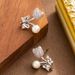 Exquisite Fashionable Japanese Korean Small And Fresh Diamond Inlaid Zircon Tulip Pearl For Women With A Sense Of_ipsvogv.com