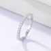 Women's Jewelry Micro Inlaid Zircon Full Diamond Ring Sterling Silver Fashionable And Simple All Match Stacking Style Ring Ring Hand Jewelry_ipsvogv.com