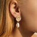 Special classic retro pearl earrings copper plated K real gold temperament French high end earrings_ipsvogv.com