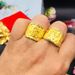 Hair For Men, Fortune Plating Domineering European Currency Jewelry, Open Mouth Hair Writing Ring, Auspicious Cloud Ring_ipsvogv.com