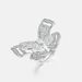 Butterfly Design High Carbon Diamond Ring S925 Silver Full Inlaid Colored Gemstone Finger Ring Light Luxury Fashion Personality_ipsvogv.com
