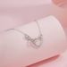 Ins style fashion infinite love necklace female girl heart hollow diamond Mobius ring love pendant clavicle chain_ipsvogv.com