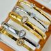 Women’s Jewelry Set Fashion Hot Selling Stainless Steel Water Drop Zircon Bracelet Round Peach Heart Smooth Buckle Waterproof Non Fading Bracelet_ipsvogv.com