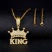 HIPHOP Crown King Diamond Niche Punk Pendant Accessories_ipsvogv.com