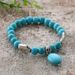 New Hand Decor Eucommia Turquoise Elastic Rope Bracelet_ipsvogv.com