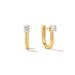 U-Shaped Crystal Drop Earrings - Light Luxury Enamel Dangle Jewelry Trendy Statement Earrings Handcrafted Rhinestone Accessories_ipsvogv.com