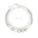 Punk Style Exaggerated Metal Bead Necklace With Choker Temperament, Short Pearl Collar Set_ipsvogv.com