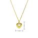 Love Lock Pendant Necklace For Women - Gold Plated Zircon Heart Charm, Romantic Jewelry Gift_ipsvogv.com