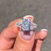 Cao Shi's New Women's Micro Set Fashion Square Diamond Engagement Double layered One Ring_ipsvogv.com