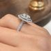 Cao Shi Luxury Full Set Elliptical Heart Eight Arrow Zircon Ring Popular Accessories For Women_ipsvogv.com