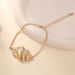 Vacation Style Conch Hammered Pattern Light Luxury High-end Gold Earrings Necklace Bracelet Jewelry Set_ipsvogv.com