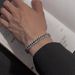 Hip Hop Four-Sided Grinding Chain Titanium Steel Hand Ring Jewelry Cuban Dragon Bone Men's Bracelet Trendy Accessories_ipsvogv.com