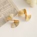 New Irregular Korean Style High-end Sense Elegant Drop Earrings Exaggerated Gold Studs_ipsvogv.com