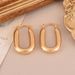 Simple Metal Style Oval Simple New Earrings Female Personality Niche Earrings Light Luxury High End Summer Earrings_ipsvogv.com