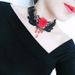 Accessories Women's Neckband Gothic Style Hot Girl Lace Necklace Choker Clavicle Chain Collar_ipsvogv.com