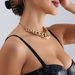 Punk Trendy Cool Personality Thick Chain Neck Chain Necklace Necklace Jewelry, Hip Hop Exaggerated Geometric Buckle Simple Necklace Jewelry_ipsvogv.com